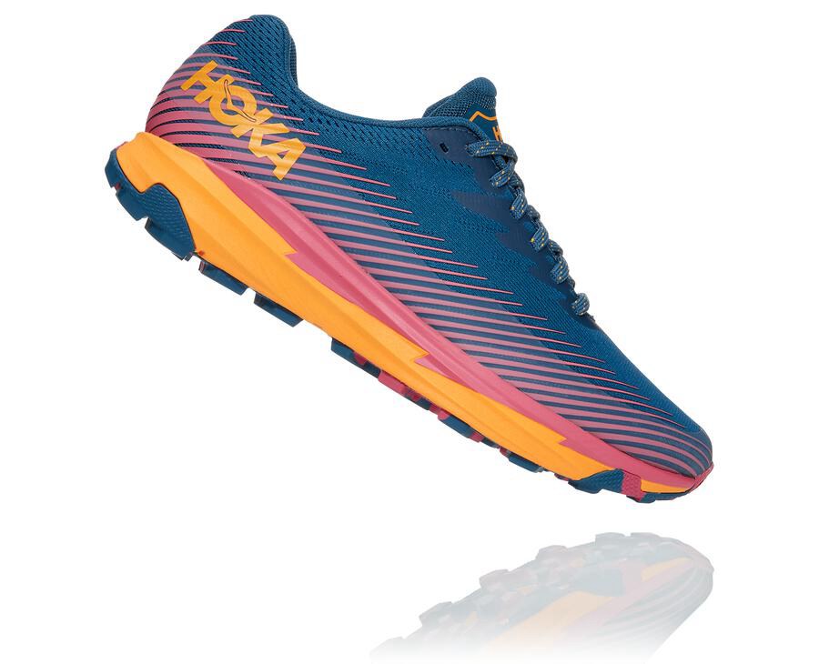 Tenis Trail Hoka One One Feminino Azuis - Torrent 2 - 654-JYWHXC